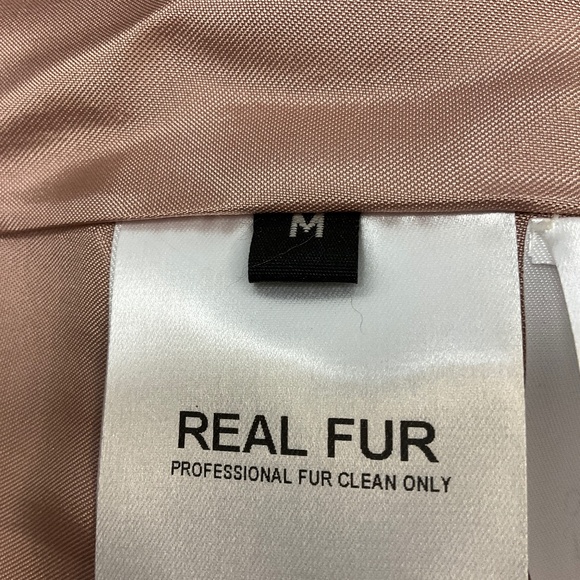 FLEURETTE VAGUE RABBIT FUR FULL ZIP JACKET - Picture 4 of 5